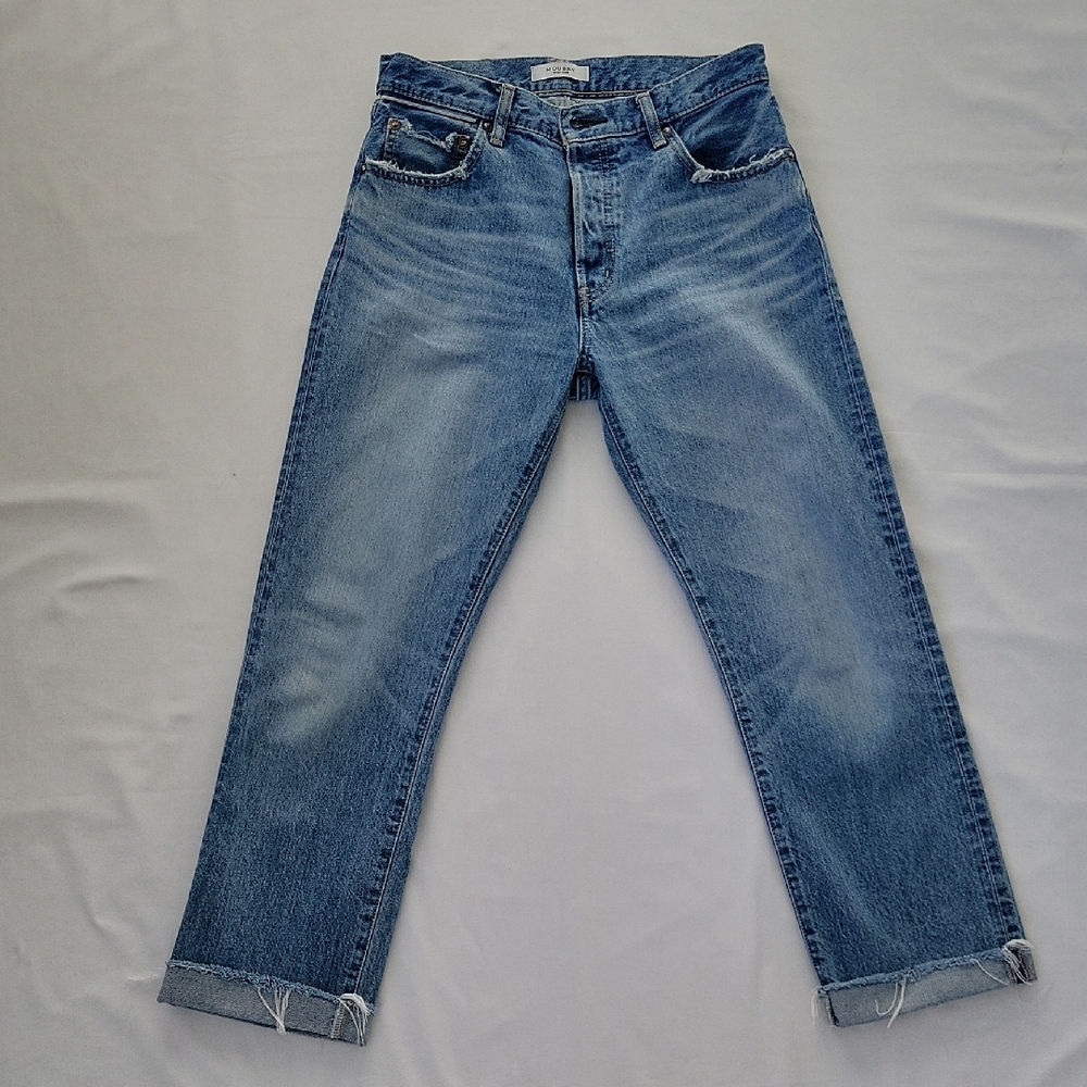 Moussy Vintage Jeans Size 27 Womens Low Rise Loose Fit Straighr Leg